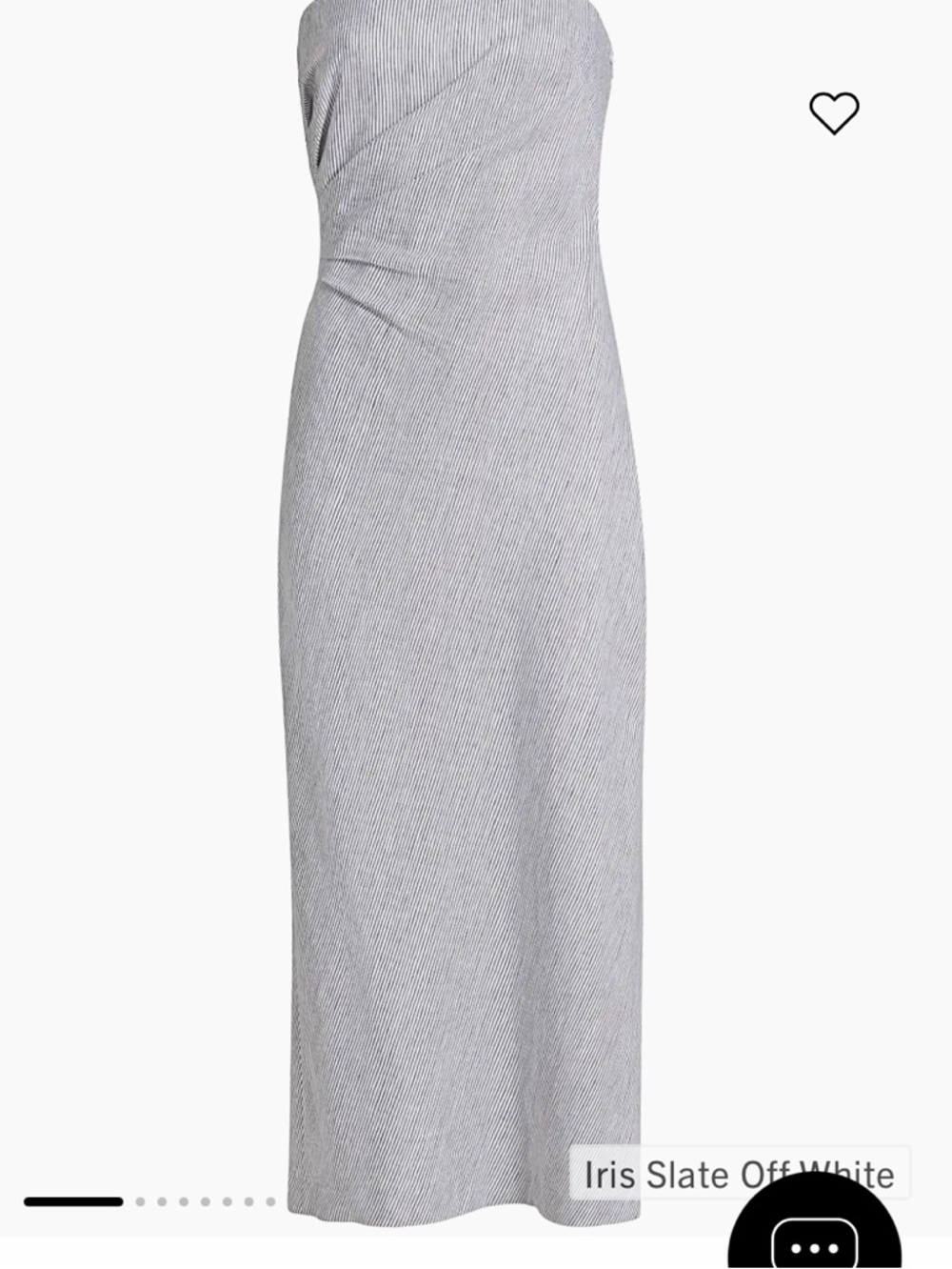 New Vince Light Gray Spaghetti-Strap Midi Dress size 10 - Picture 13 of 16